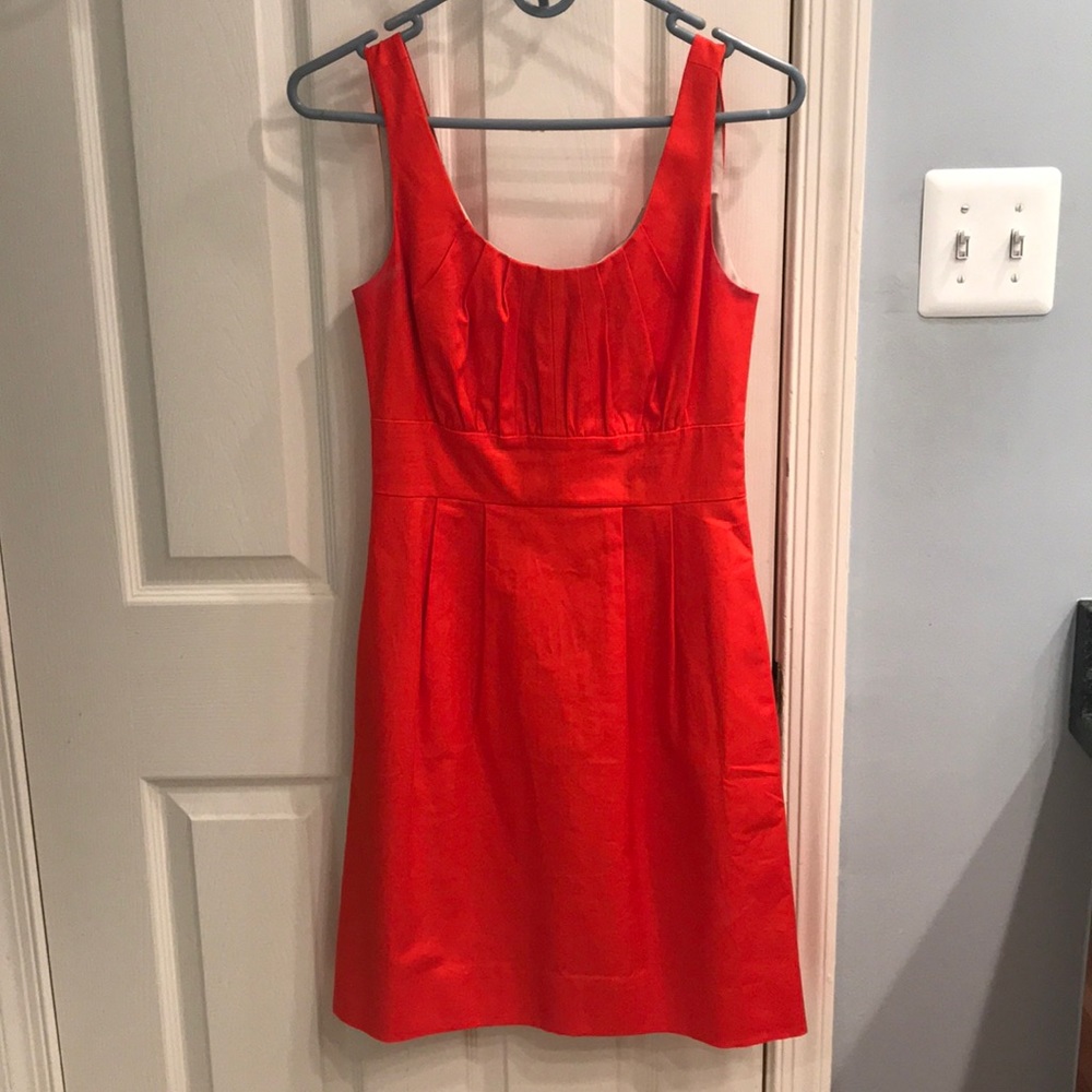 Orange J Crew Dress